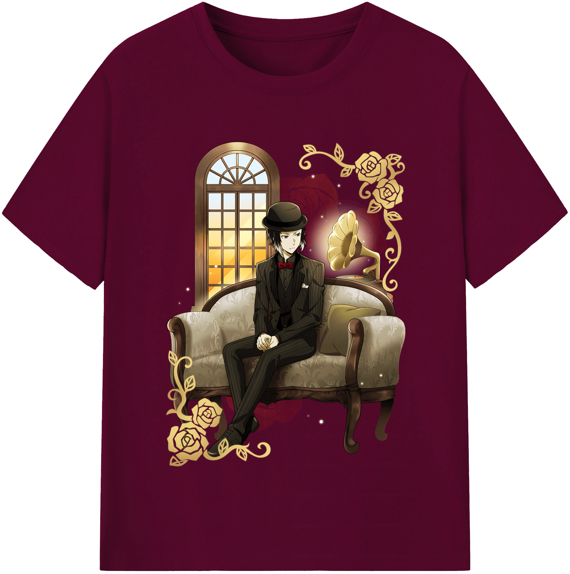（画像用） 文豪ストレイドッグス Bungo Stray Dogs レディースカジュアルプリントTシャツ（綿100％）